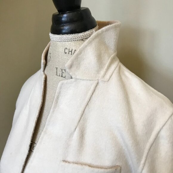 NWT JCrew Leighton Blazer Jacket Womens 4 Cream Ivory Double Faced Wool BJ930 - Picture 10 of 14